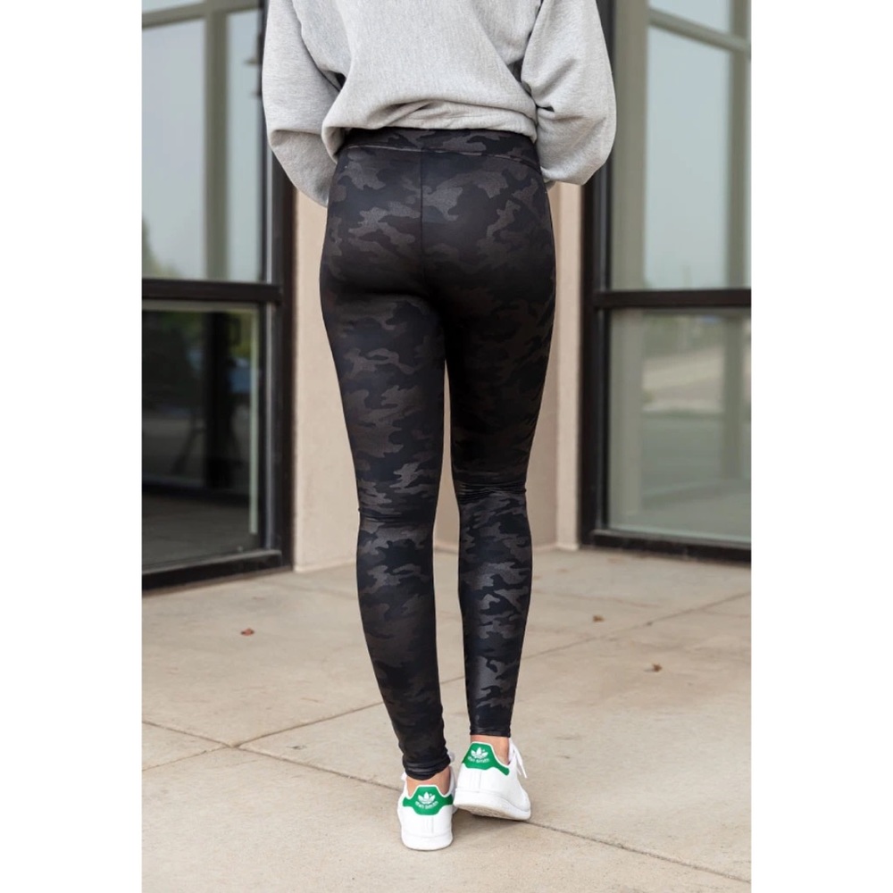 Spanx Faux Leather Camo Leggings - Picture 3 of 5